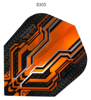 Letky na šipky Harrows  Plexus - orange 8305