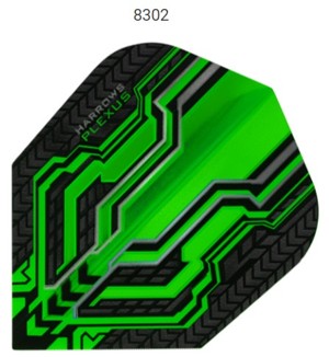 Letky na šipky Harrows  Plexus - green 8302