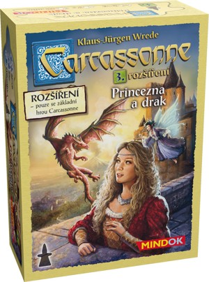 MINDOK CARCASSONNE 3.rozšíření PRINCEZNA A DRAK 