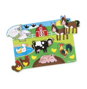 MELISSA & DOUG - DŘEVĚNÉ PUZZLE farma