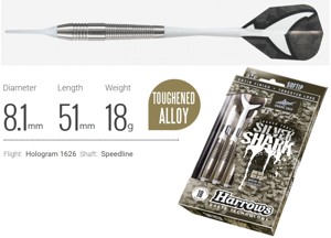 Šipky Harrows soft Silver Shark A 18g