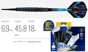 Šipky Harrows soft Spina Black - 18g 